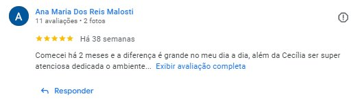 Depoimento de aluna do Studio Cecília Acosta