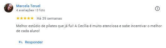 Depoimento de aluna do Studio Cecília Acosta